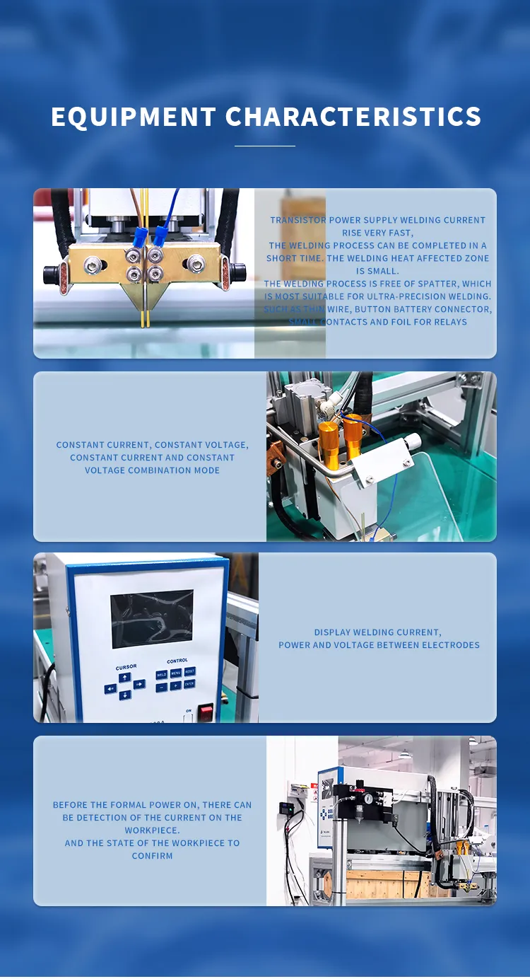 Transistor-based Gantry Pneumatic Battery Spot Welder For Battery Manufacturing The 5th one