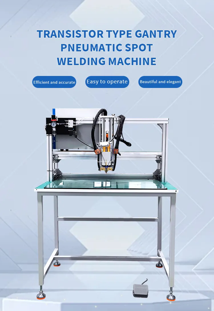 Transistor-based Gantry Pneumatic Battery Spot Welder For Battery Manufacturing The 1th one