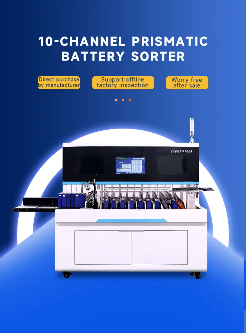 10-Channel Automatic Prismatic Battery Sorter OCV and IR testing machine The 1th one