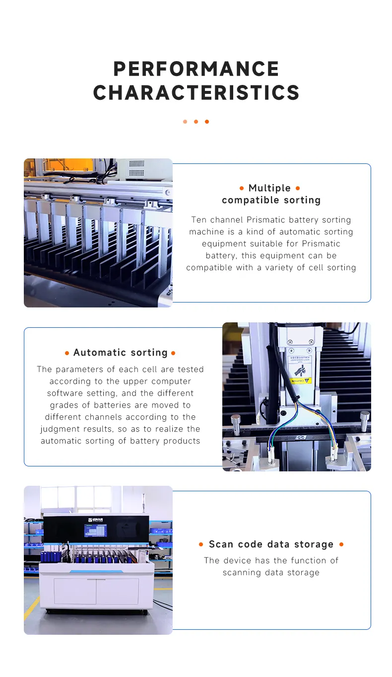 10-Channel Automatic Prismatic Battery Sorter OCV and IR testing machine The 4th one