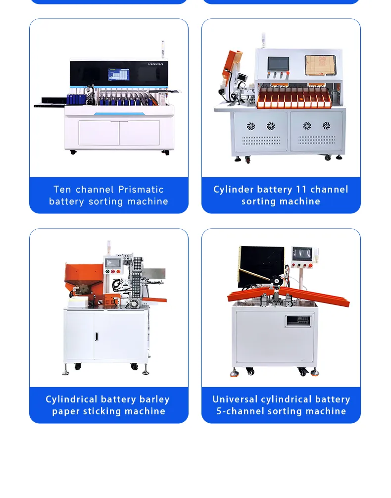 Prismatic Battery 4-Channel Automatic Sorting Machine OCV and IR testing machine The 11th one