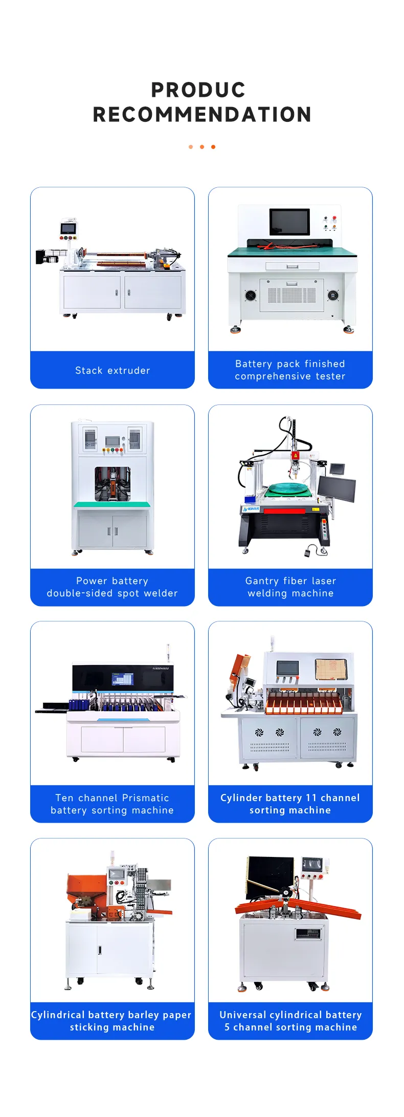 Cylindrical Battery Testing Machine with Material Hopper The 12th one