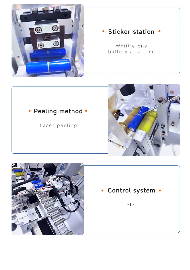 18650 Cylindrical Battery Laser Stripping Machine for PVC/PET Film Removal The 5th one