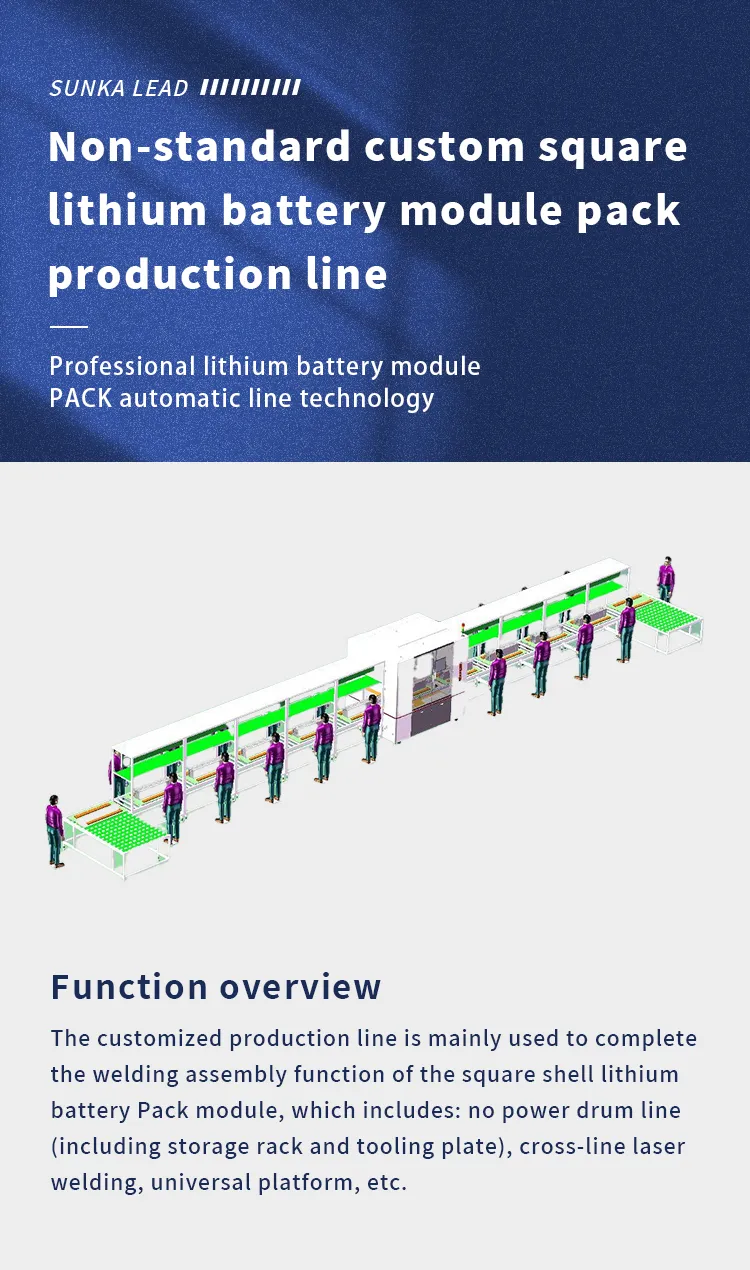 Non-standard Custom Prismatic Lithium Battery Module Pack Production Line The 1th one