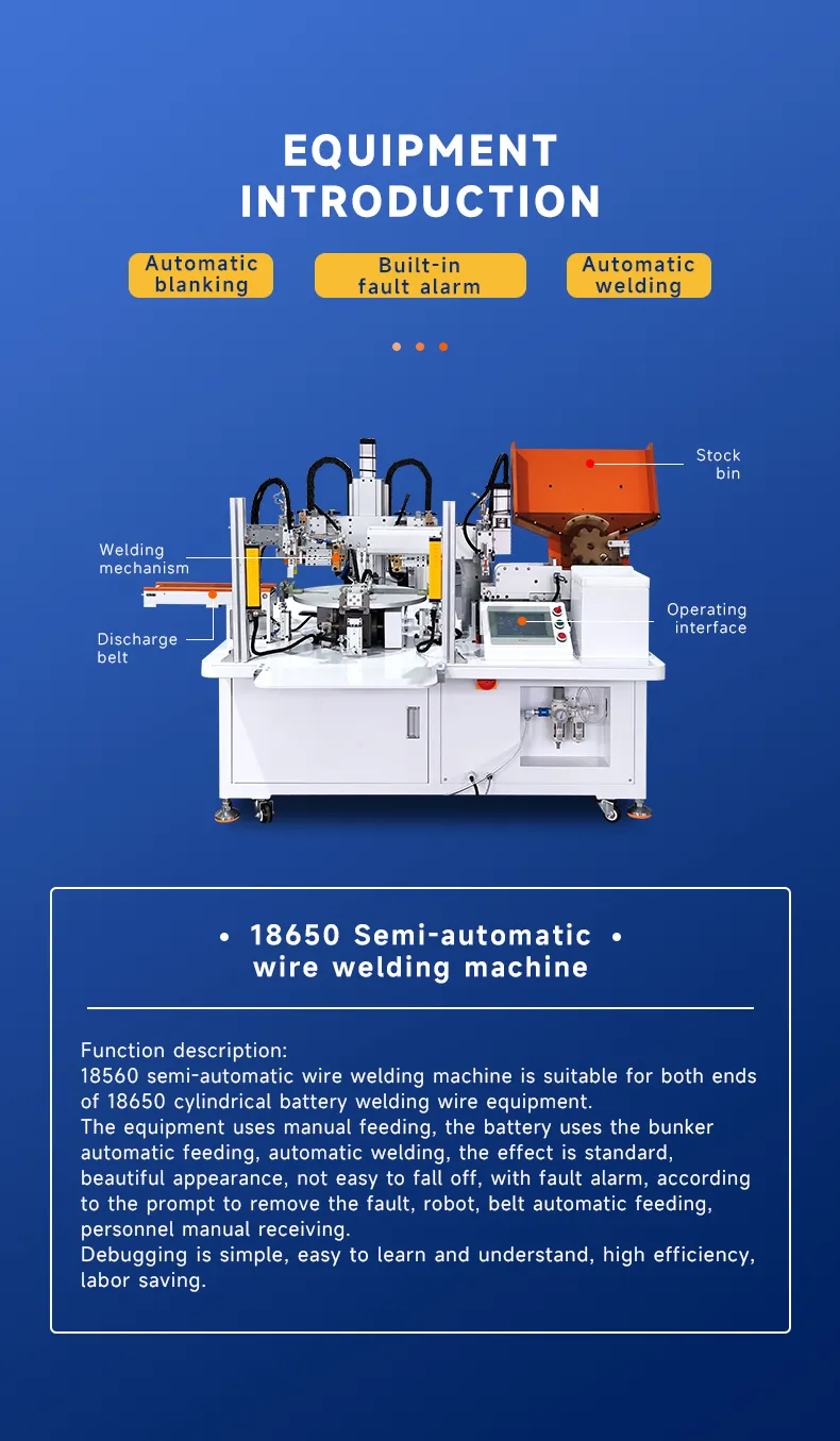 18650 Semi-Automatic Lead Wire Welding Machine for Battery Terminals The 3th one