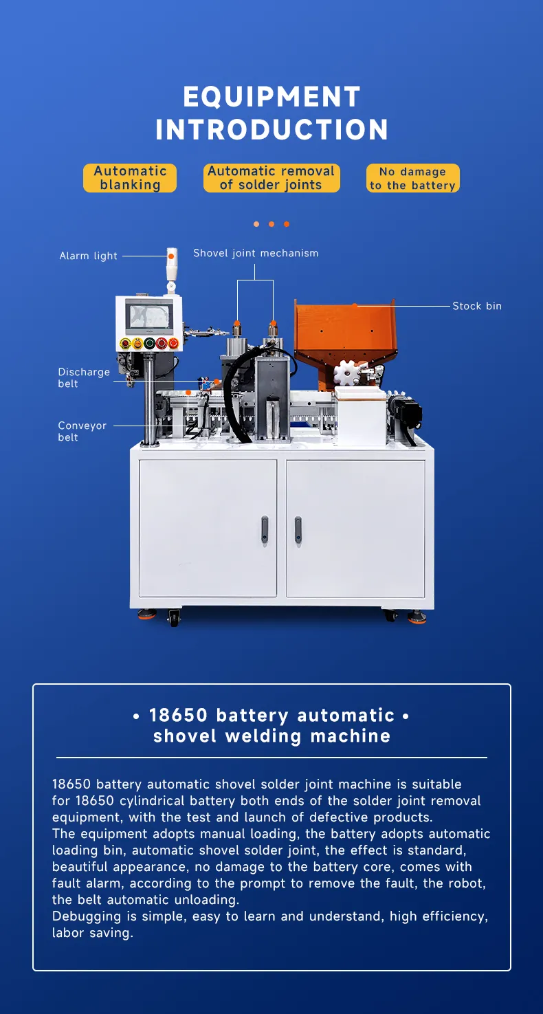 18650 Battery Automatic Spot Welding Removal Machine Spot Cleaning Machine With Testing Function The 3th one