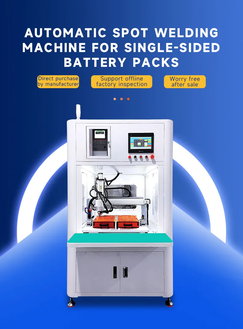 Single-Side Automatic Spot Welding Machine for Lithium Battery Packs (14500, 18650, 21700) The 1th one