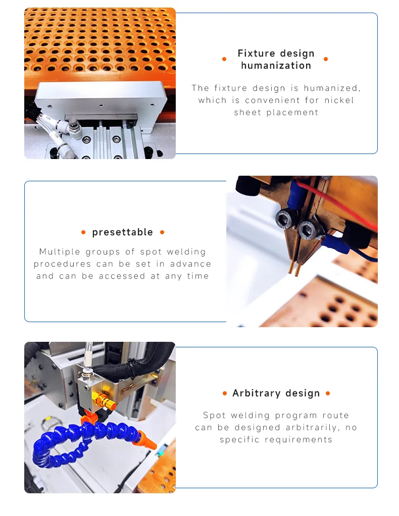 Single-Side Automatic Spot Welding Machine for Lithium Battery Packs (14500, 18650, 21700) The 5th one
