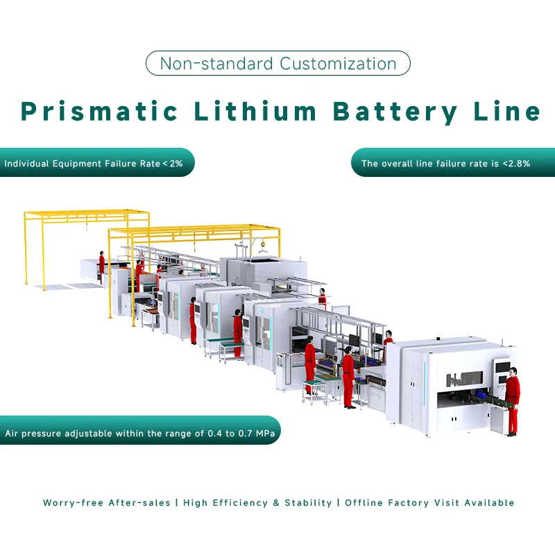 Prismatic Lithium Battery PACK Assembly Line for Energy Systems Electric Vehicle Two Wheelers Three Wheeler Electric Tools