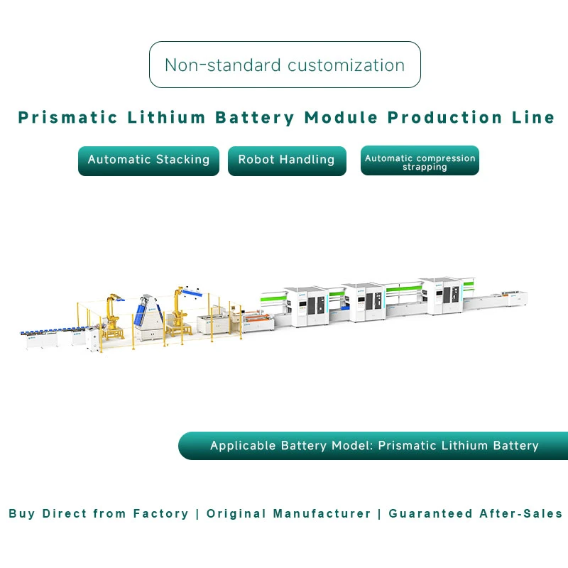 10PPM Customized Non-standard Prismatic Lithium Battery Pack Manufacturing Line​