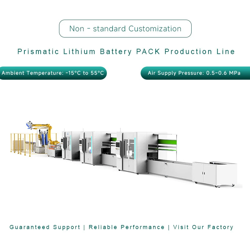 10PPM Customized Non-standard Prismatic Lithium Battery Pack Manufacturing Line​